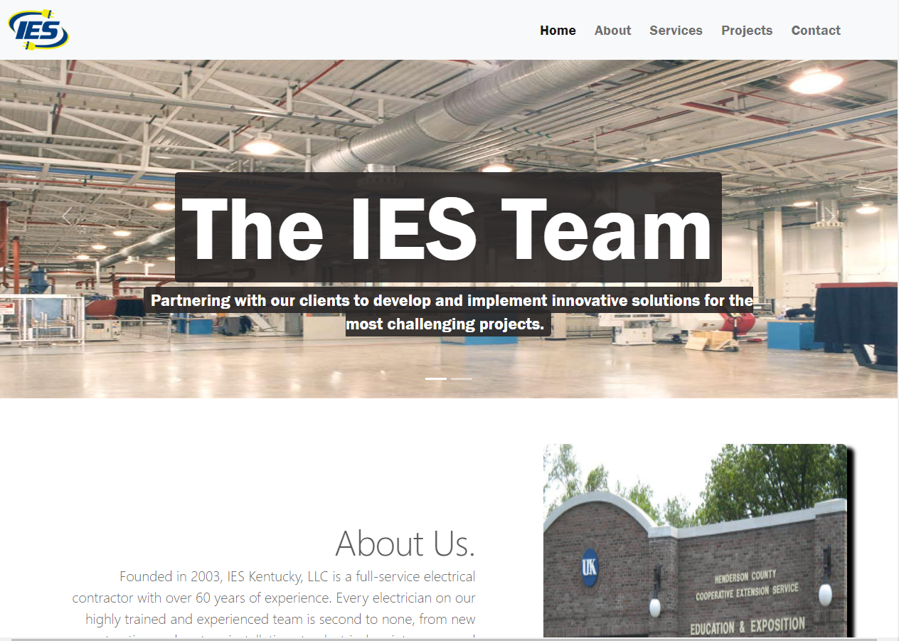 IES-KY website screenshot