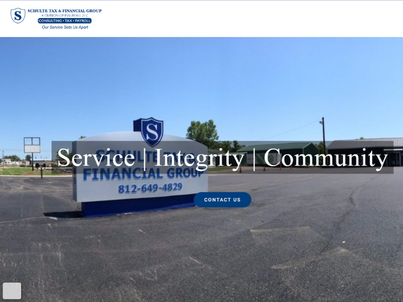 Schulte Tax website screenshot